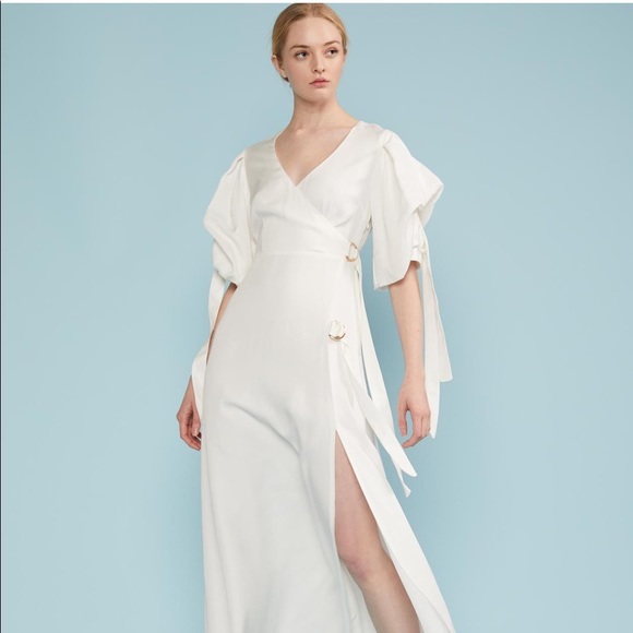 Cynthia Rowley NWT Merissa Puff sleeve Dress OBO - Picture 2 of 3